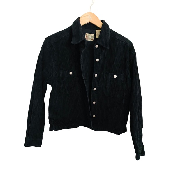 B.C.I. Clothing Jackets & Blazers - B.C.I. Clothing Black Corduroy Jacket